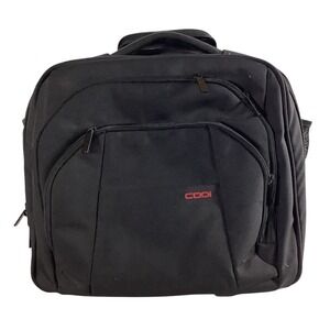 CODI Black Rolling Laptop Case Business Travel Briefcase Ballistic Nylon Bag